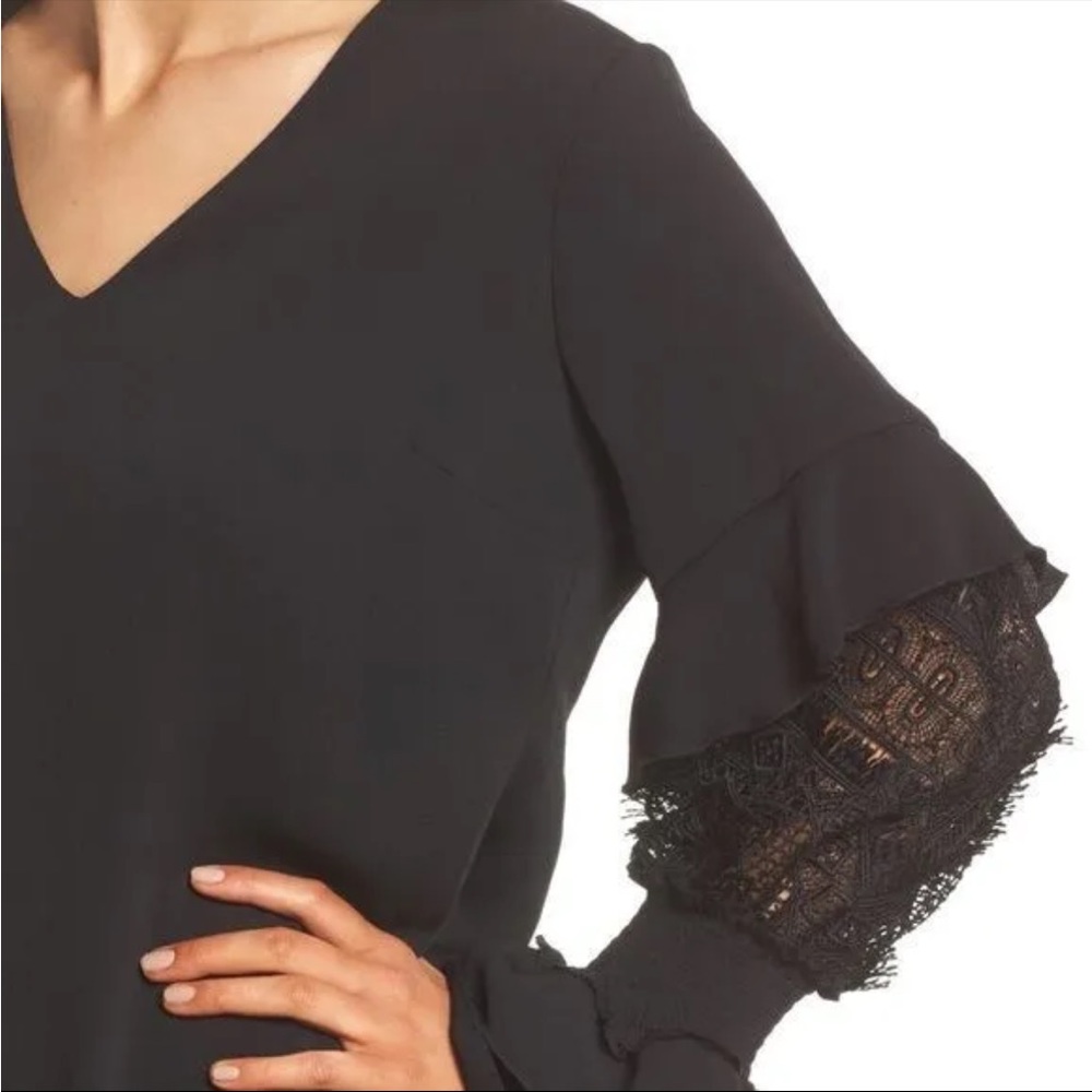 3/$25 kobi halperin gothic lace detail slouchy loose fit dress - Picture 2 of 7
